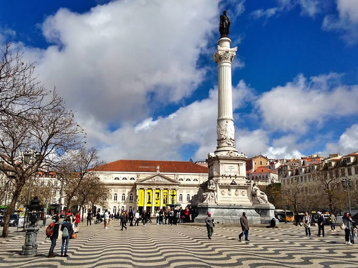 Rossio Square a Lisbonne